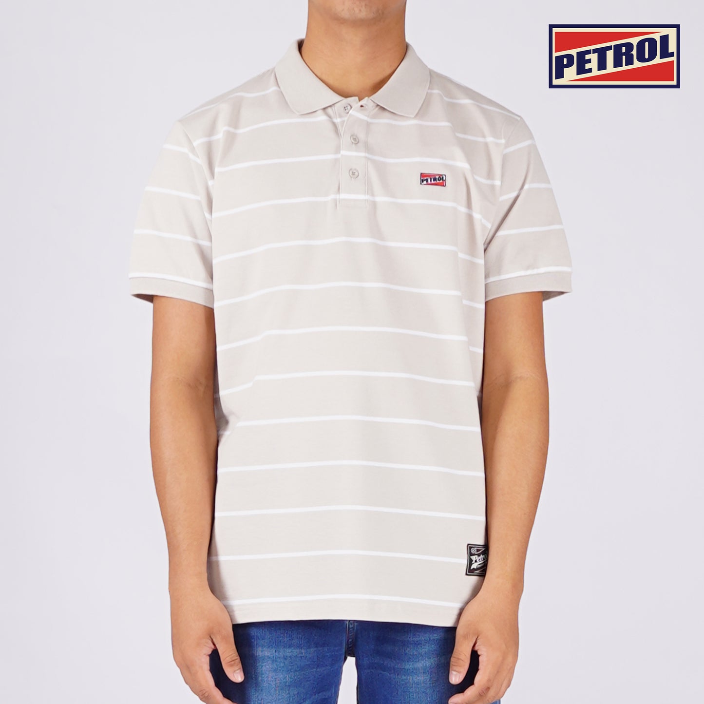 Petrol Men's Basic Collared Slim Fitting 114020 (Beige)