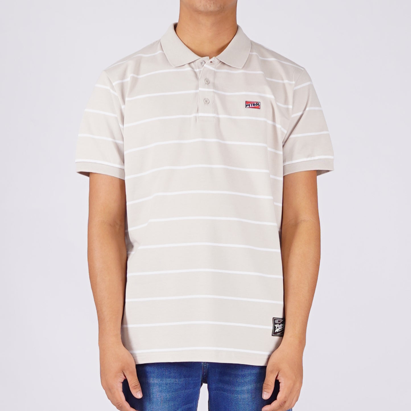Petrol Men's Basic Collared Slim Fitting 114020 (Beige)
