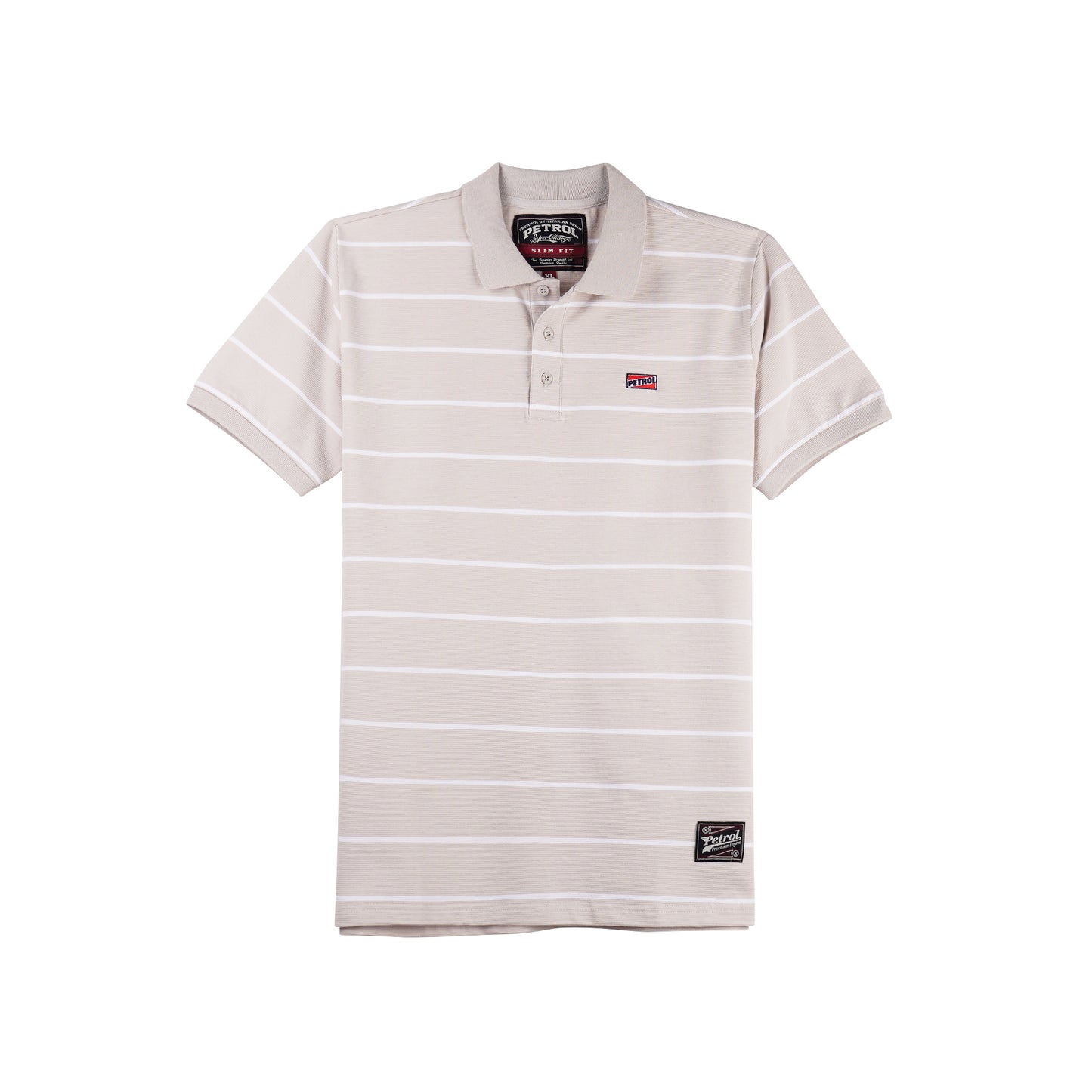 Petrol Men's Basic Collared Slim Fitting 114020 (Beige)