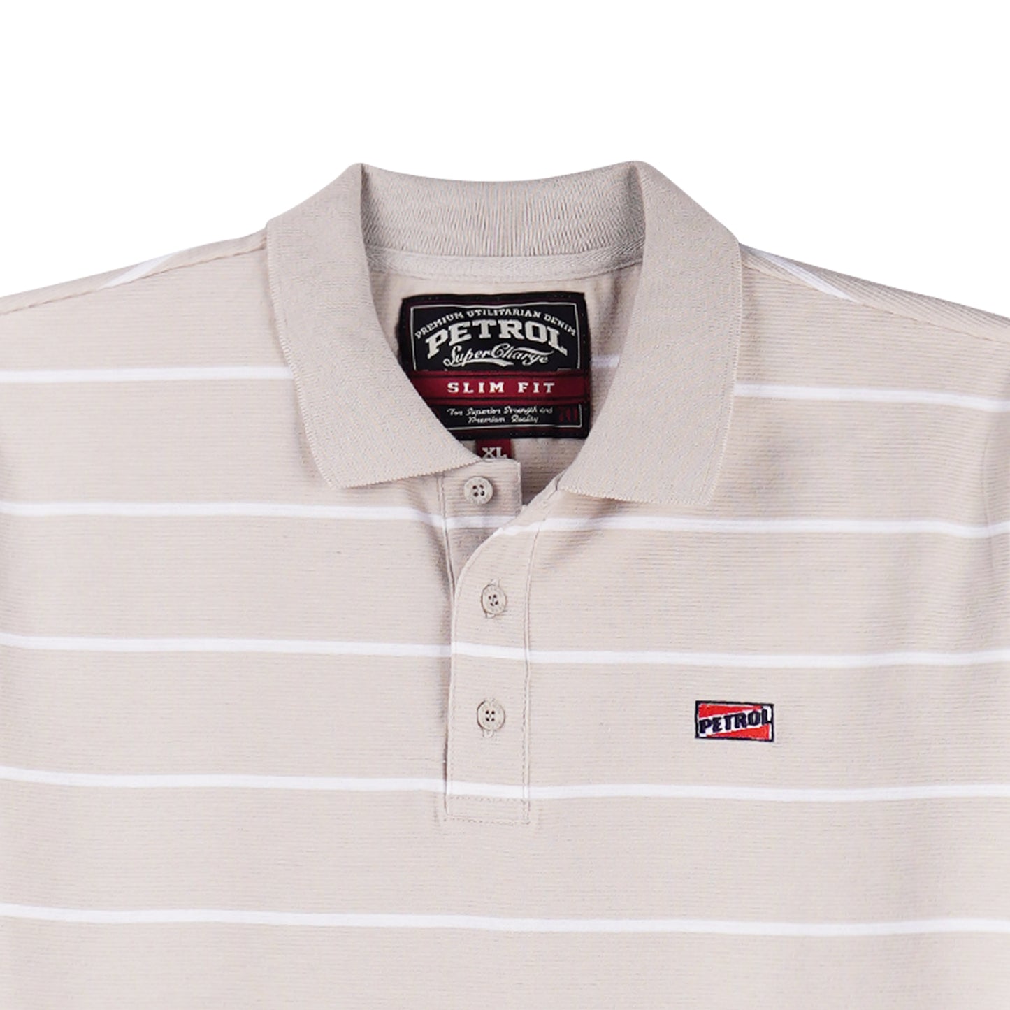 Petrol Men's Basic Collared Slim Fitting 114020 (Beige)