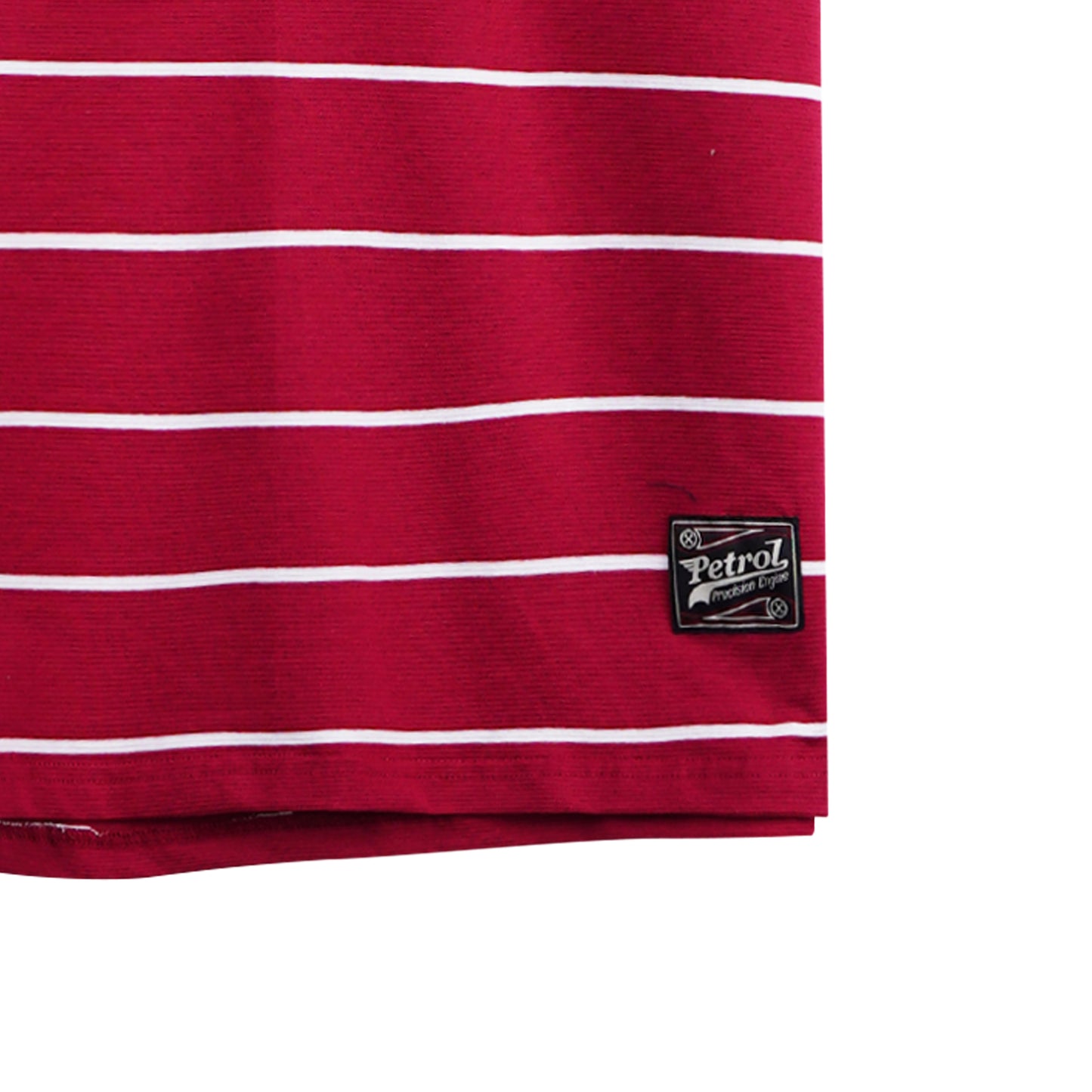Petrol Men's Basic Collared Shirt Slim Fitting Missed Lycra Fabric 114020 (Crimson)