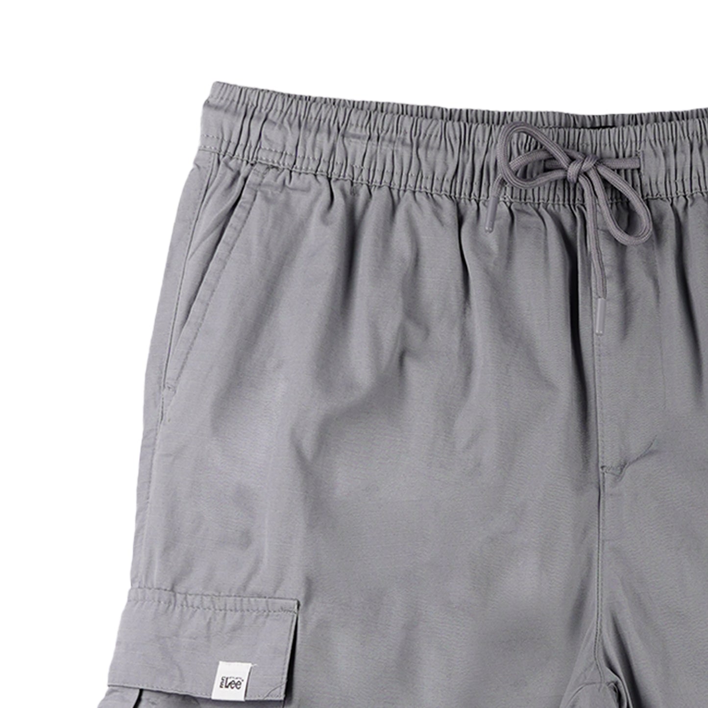 Stylistic Mr. Lee Men's Basic Non-Denim Cargo Short Mid Waist 169175 (Light Gray)