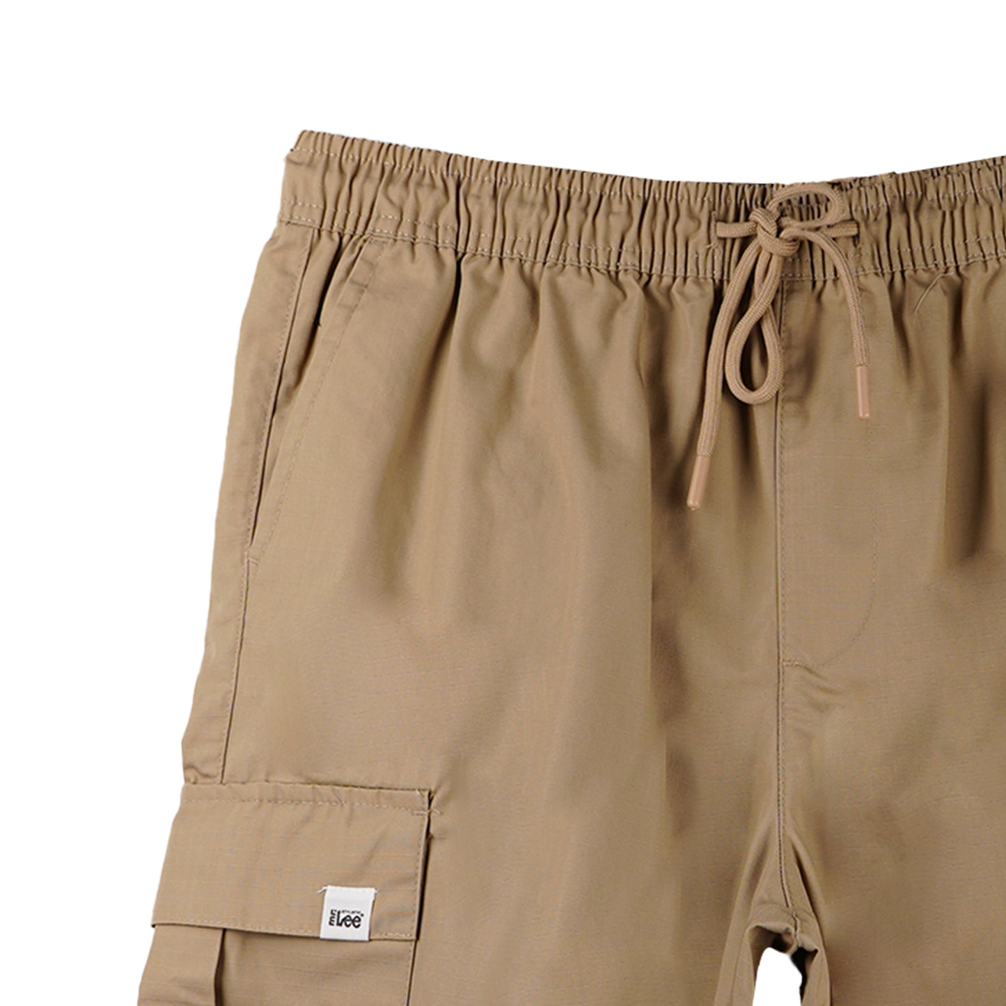 Stylistic Mr. Lee Men's Basic Non-Denim Cargo Short Mid Waist 169155 (Beige)