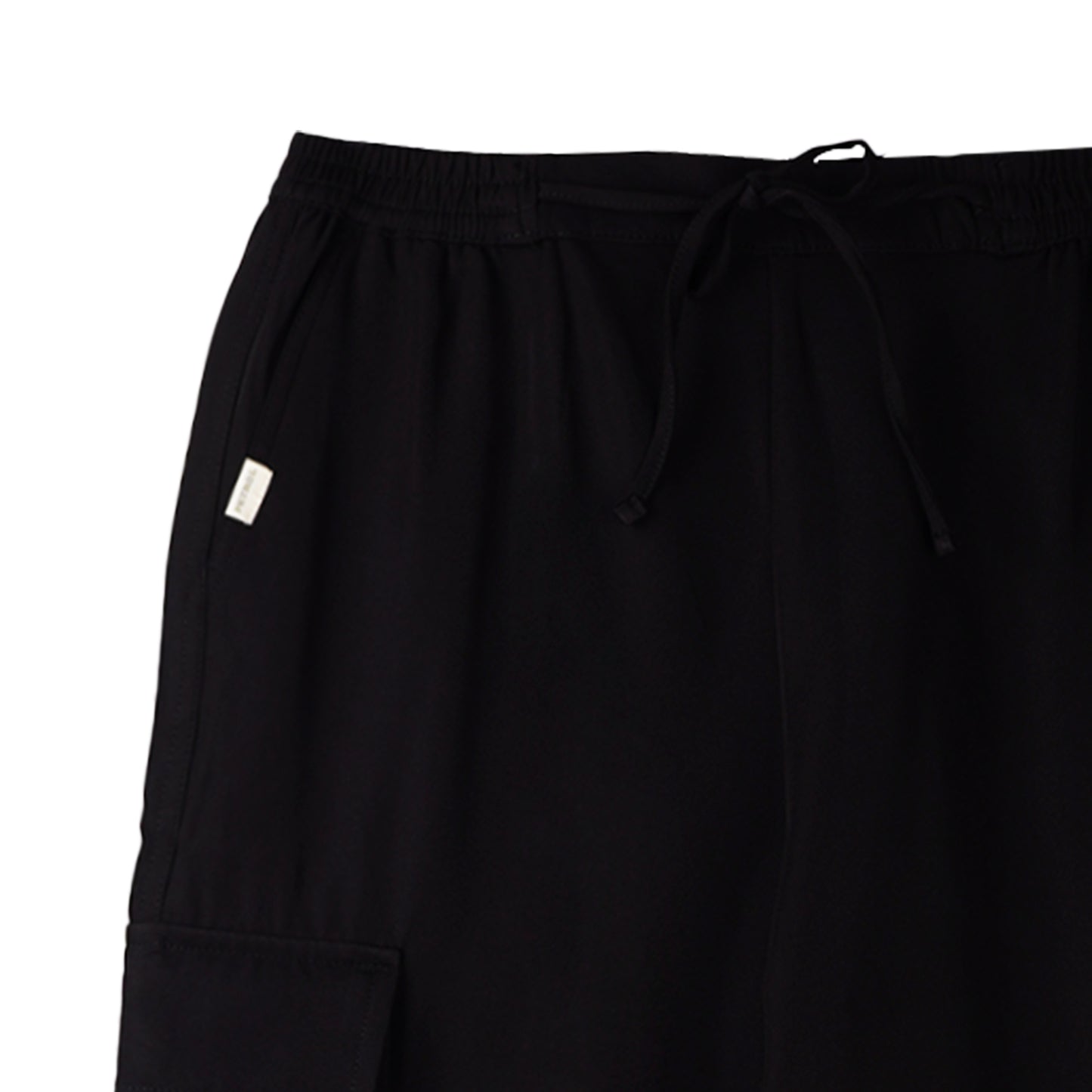 Petrol Ladies Basic Non-Denim Cargo Pants Mid-Rise Rinse Wash Fabric 169300 (Black)