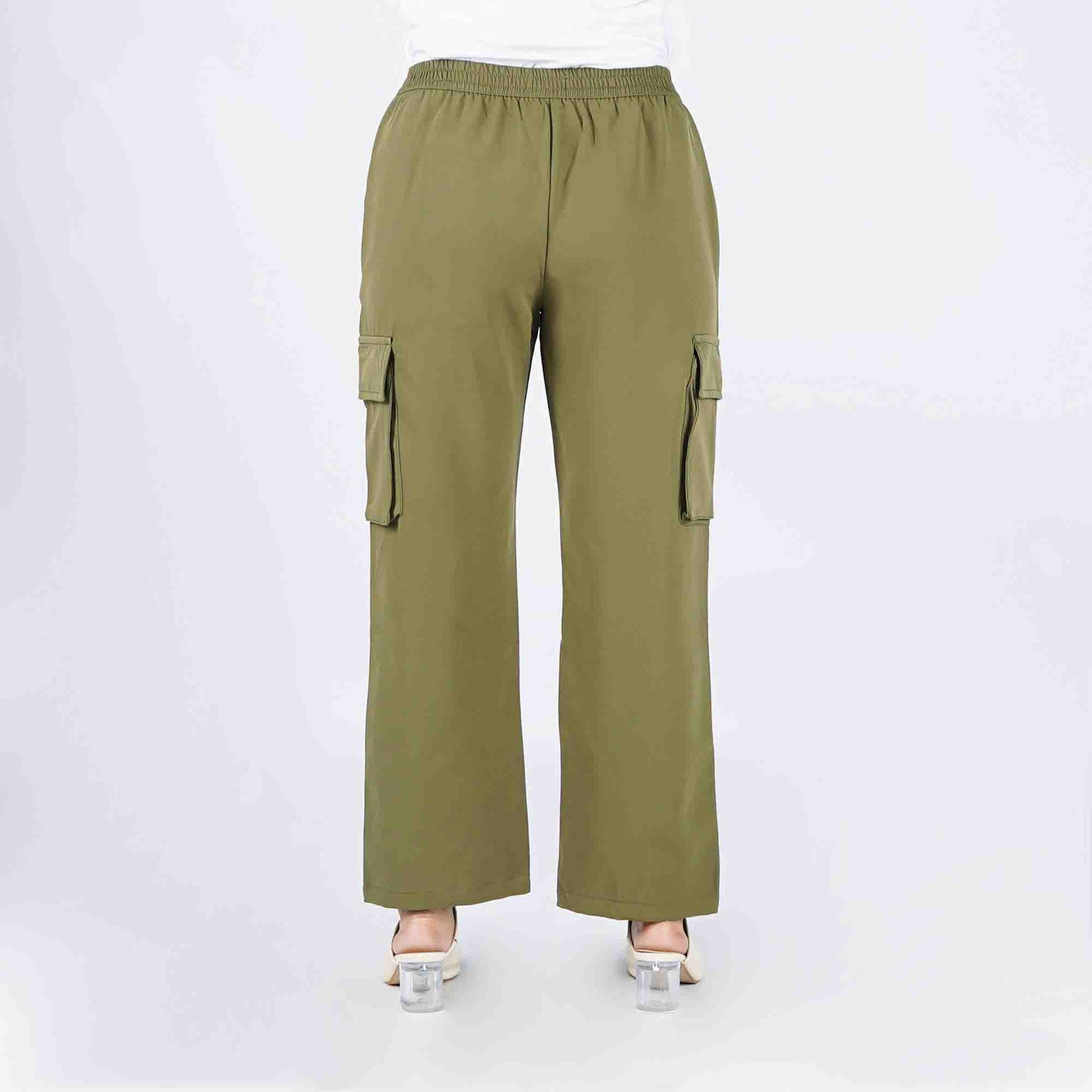 Petrol Ladies Basic Non-Denim Cargo Pants Mid-Rise Rinse Wash Fabric 169300 (Fatigue)