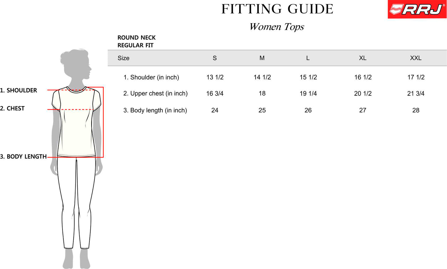 RRJ Ladies Basic Tees Regular Fitting Special Fabric 162574 (Cream)