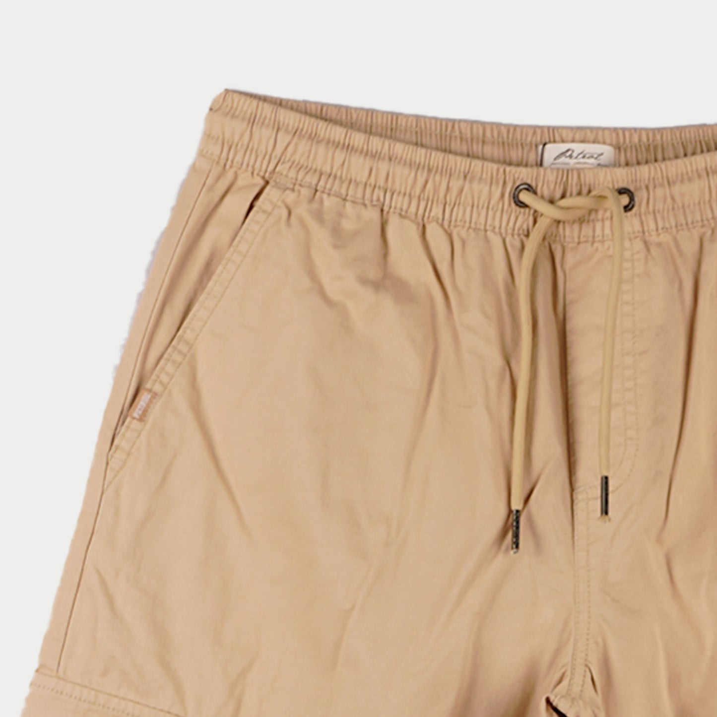 Petrol Ladies Basic Non-Denim Cargo Pants Mid-Rise Rinse Wash Fabric 145948 (Beige)