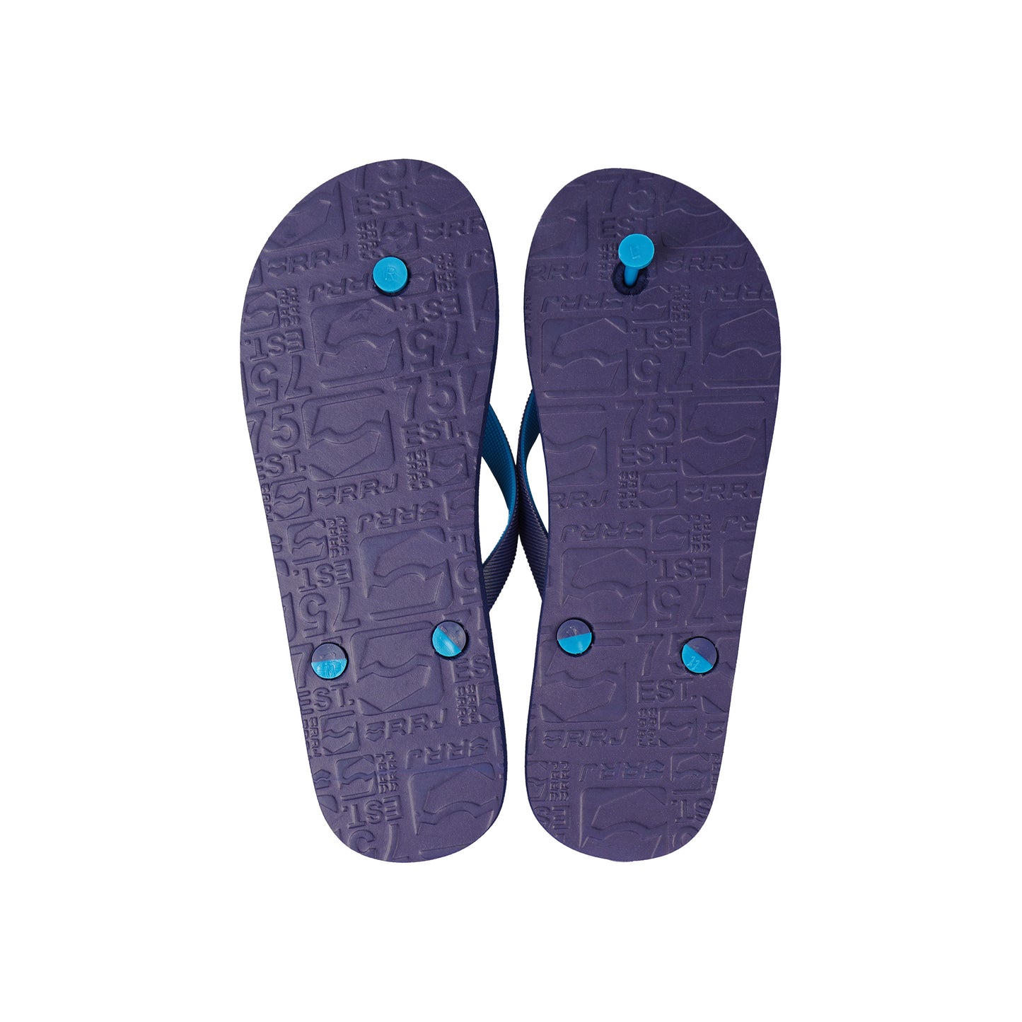 RRJ Men's Basic Accessories Printed Slipper 167423 (Aqua)
