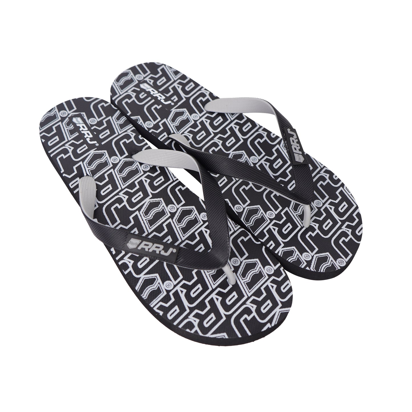 RRJ Men's Basic Accessories Printed Slipper 167423 (Gray)