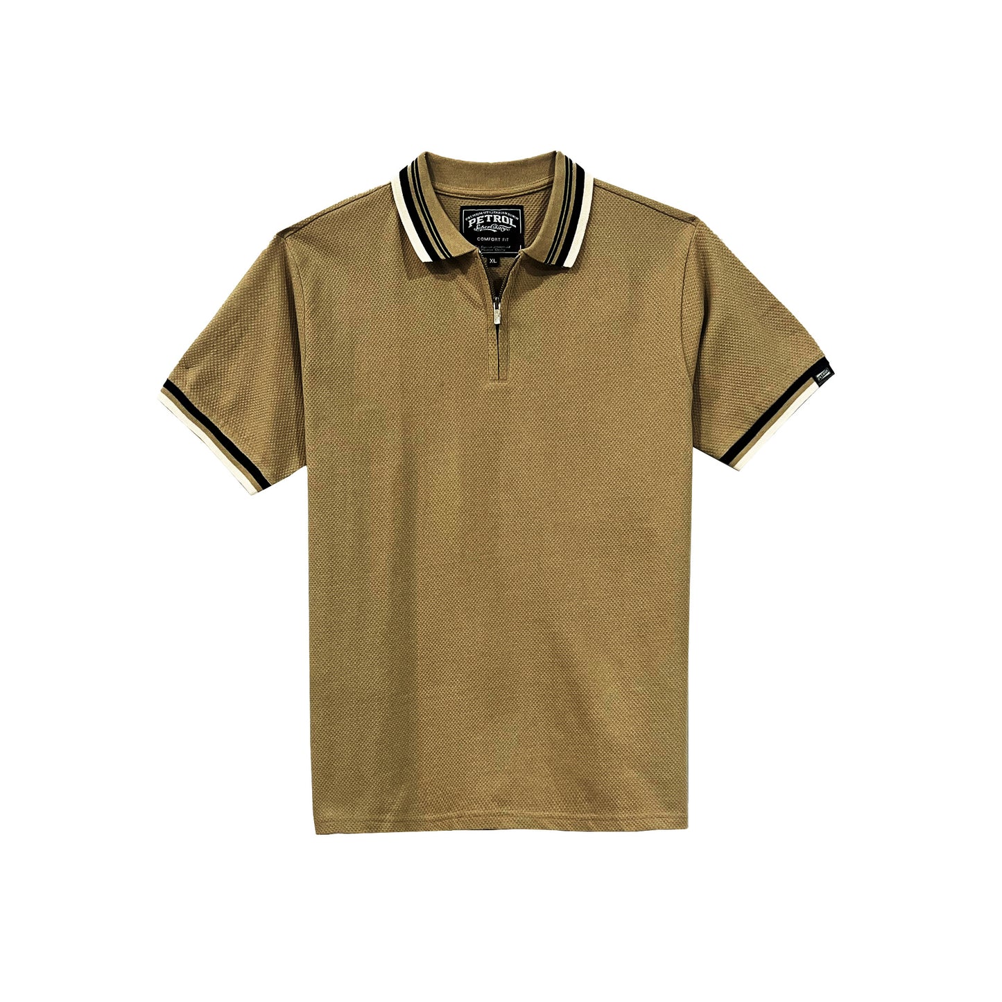 Petrol Men's Basic Collared Shirt Comfort Fitting 167687 (Khaki)