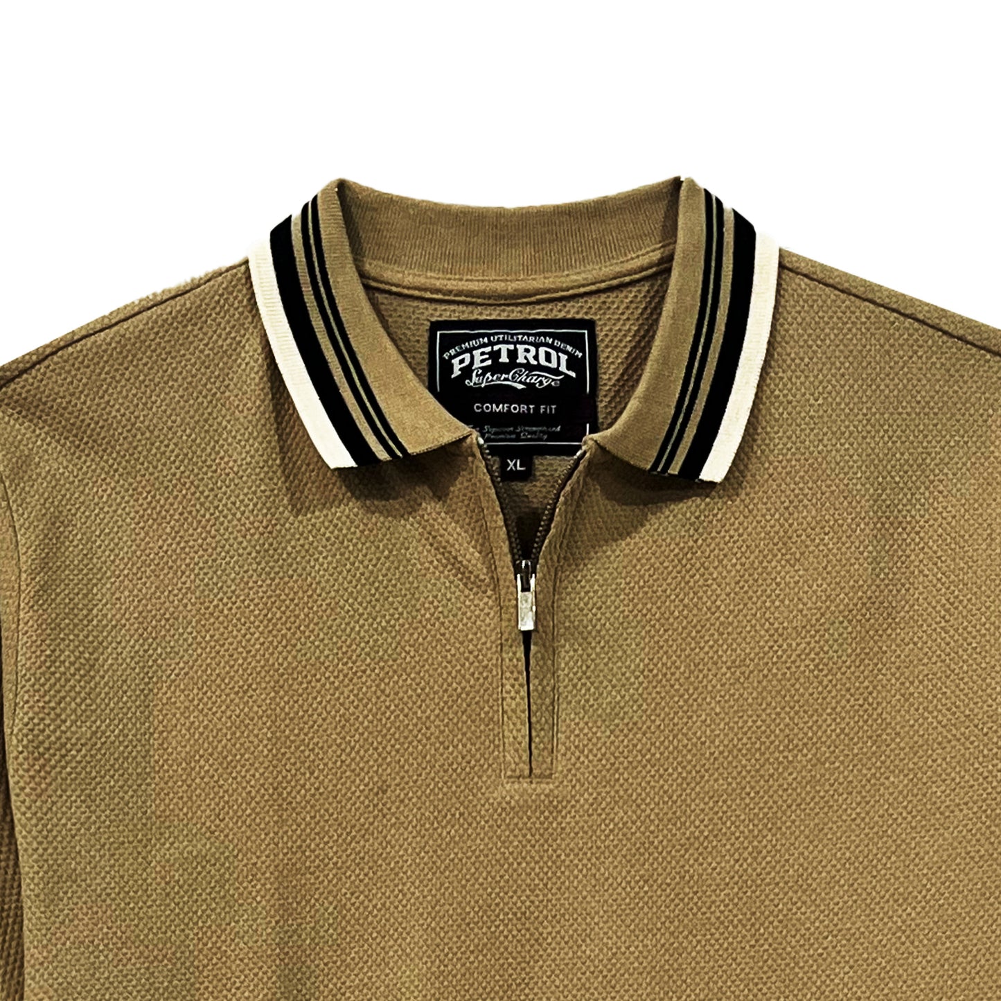 Petrol Men's Basic Collared Shirt Comfort Fitting 167687 (Khaki)