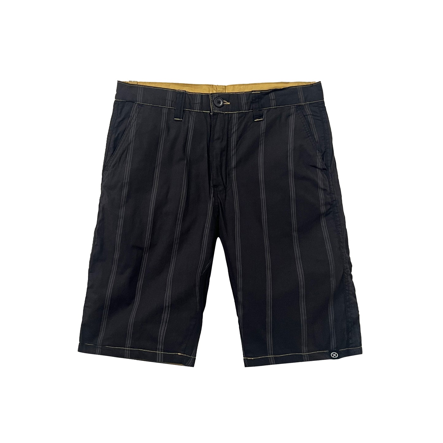 Petrol Men's Basic Non-Denim Reversible Short 165877 (Black-Mustard)