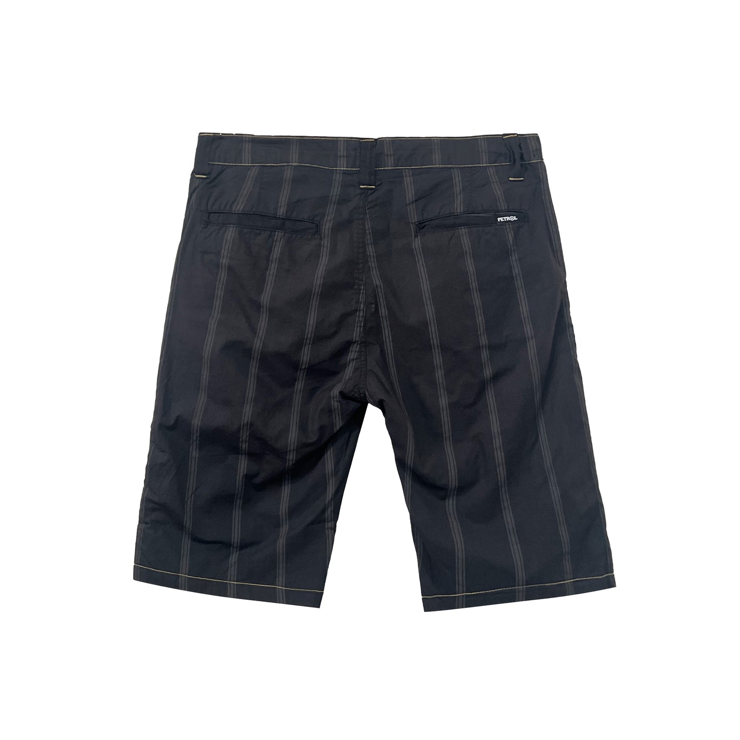 Petrol Men's Basic Non-Denim Reversible Short 165877 (Black-Mustard)