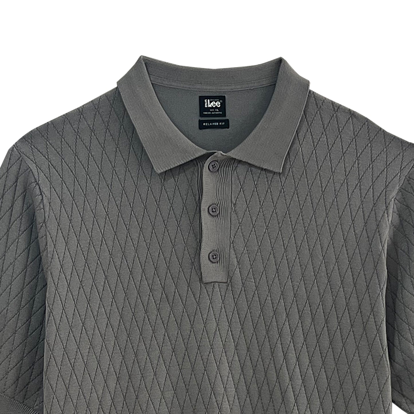 Stylistic Mr. Lee Men's Basic Collared Shirt Relaxed Fit 170261 (Gray)
