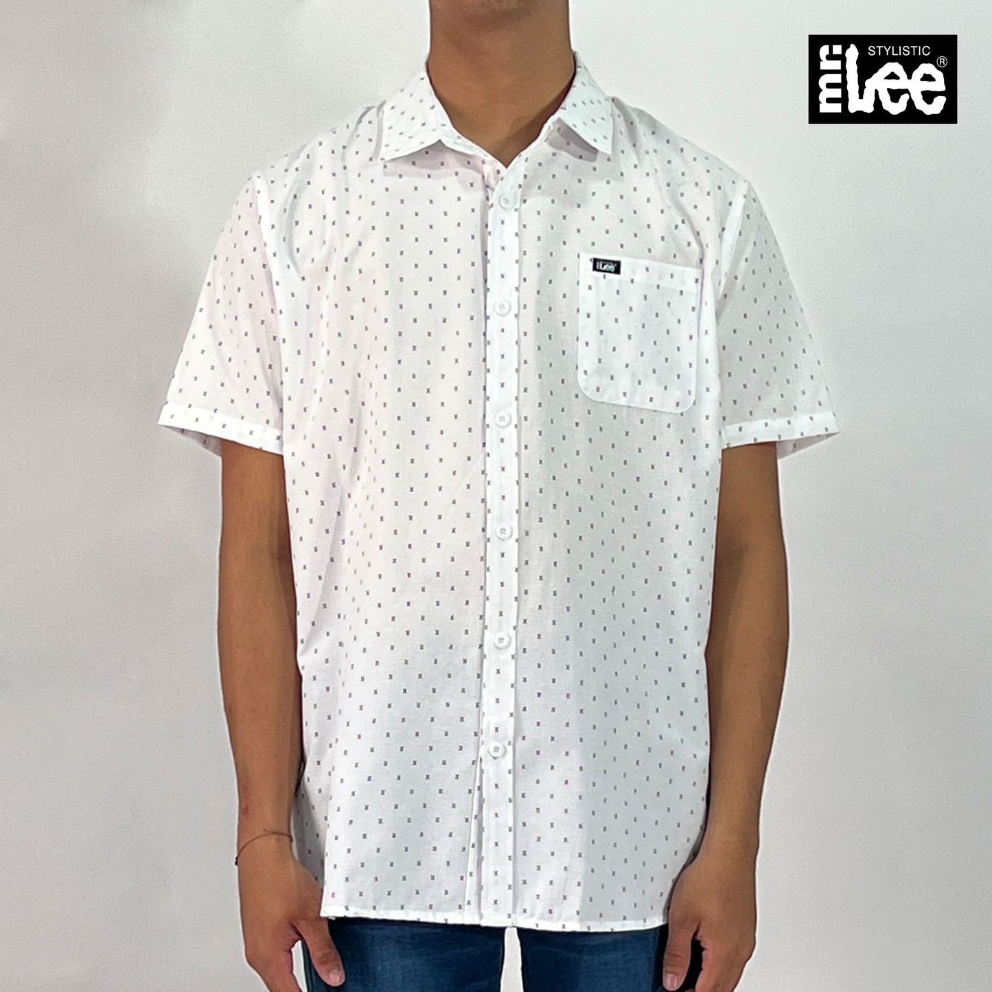 Stylistic Mr. Lee Men's Basic Woven Shirt Regular Fit 157959 (White)