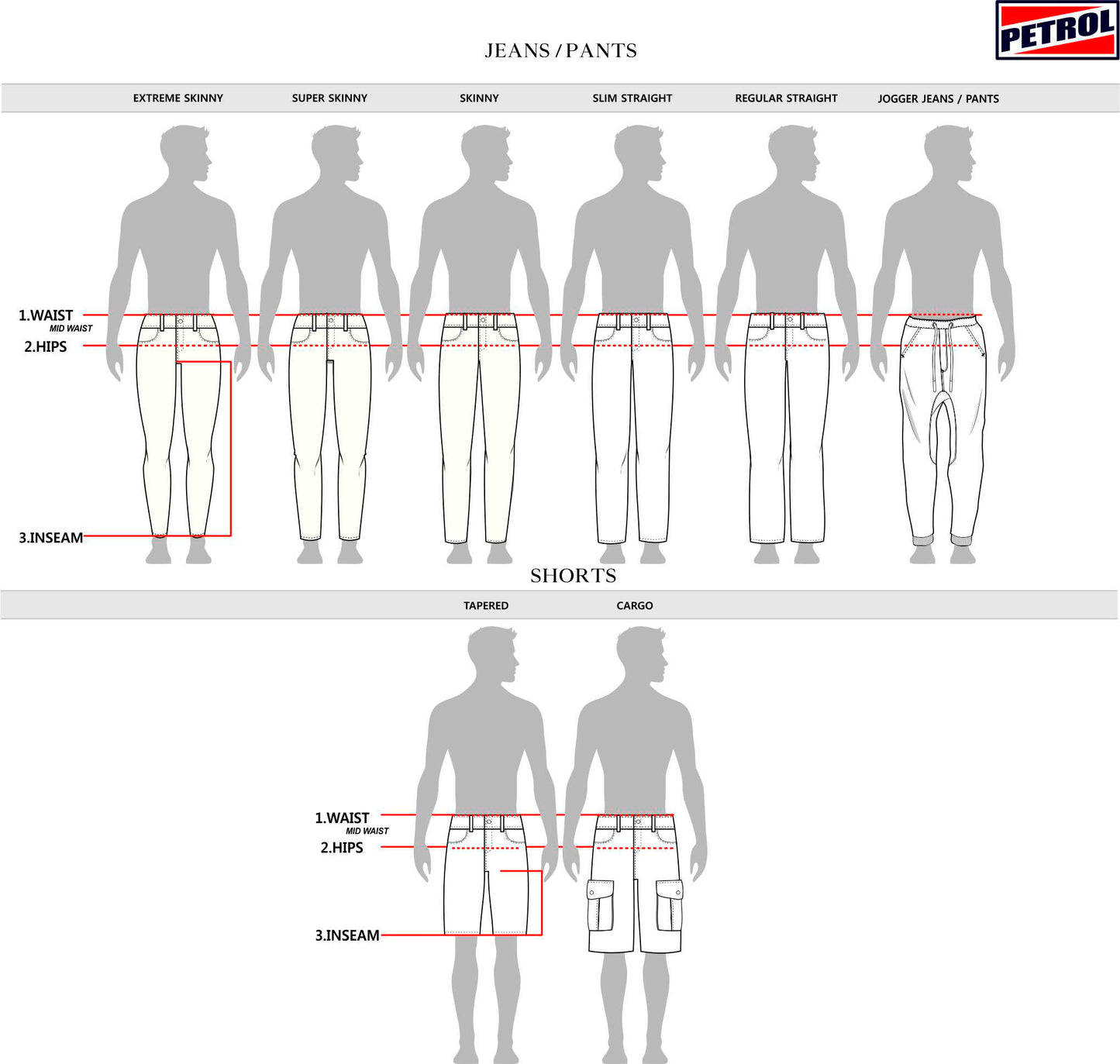 Petrol Men's Basic Non-Denim Cargo Pants 174153-U (Beige)