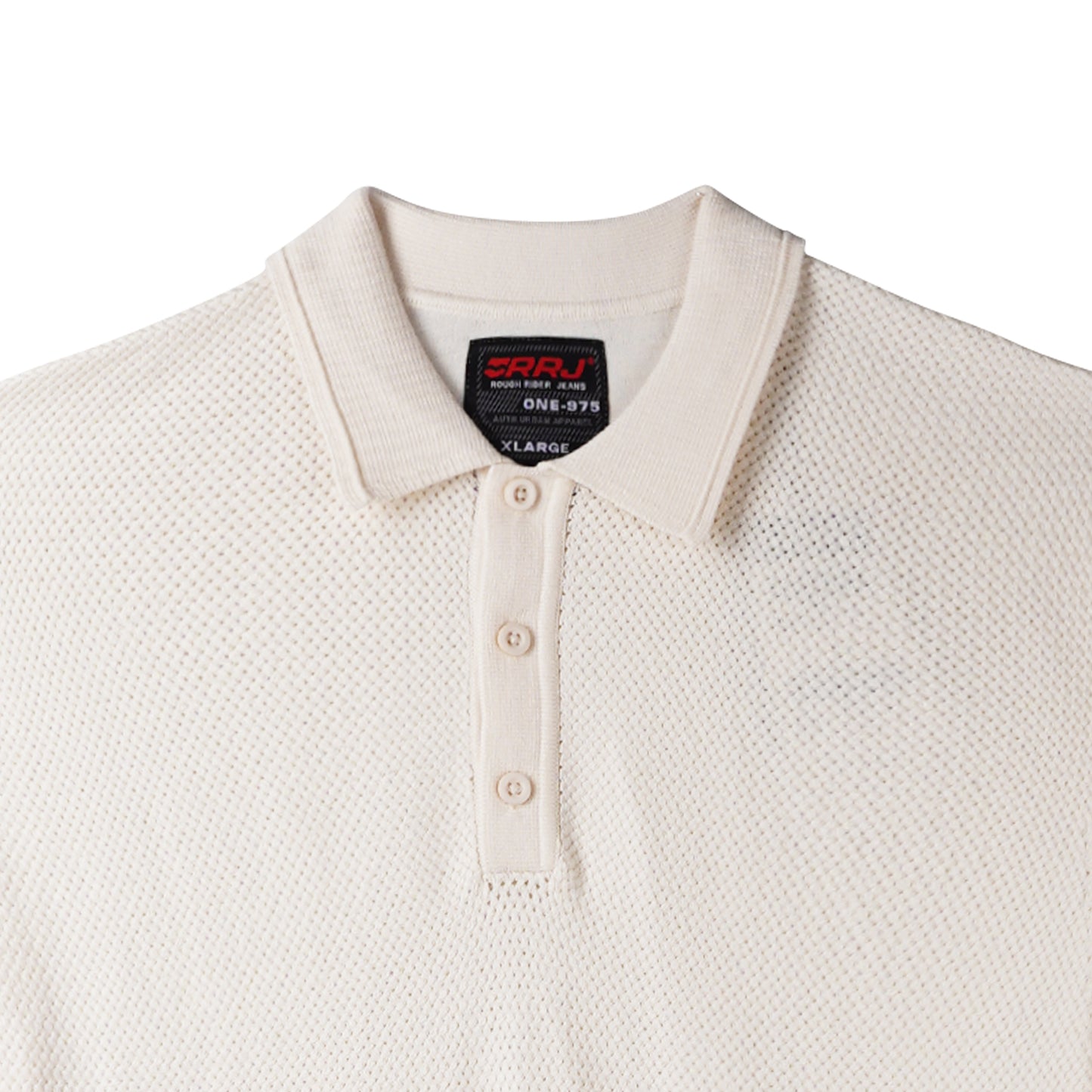 RRJ Men's Basic Collared Shirt Comfort Fitting 169657 (Cream)