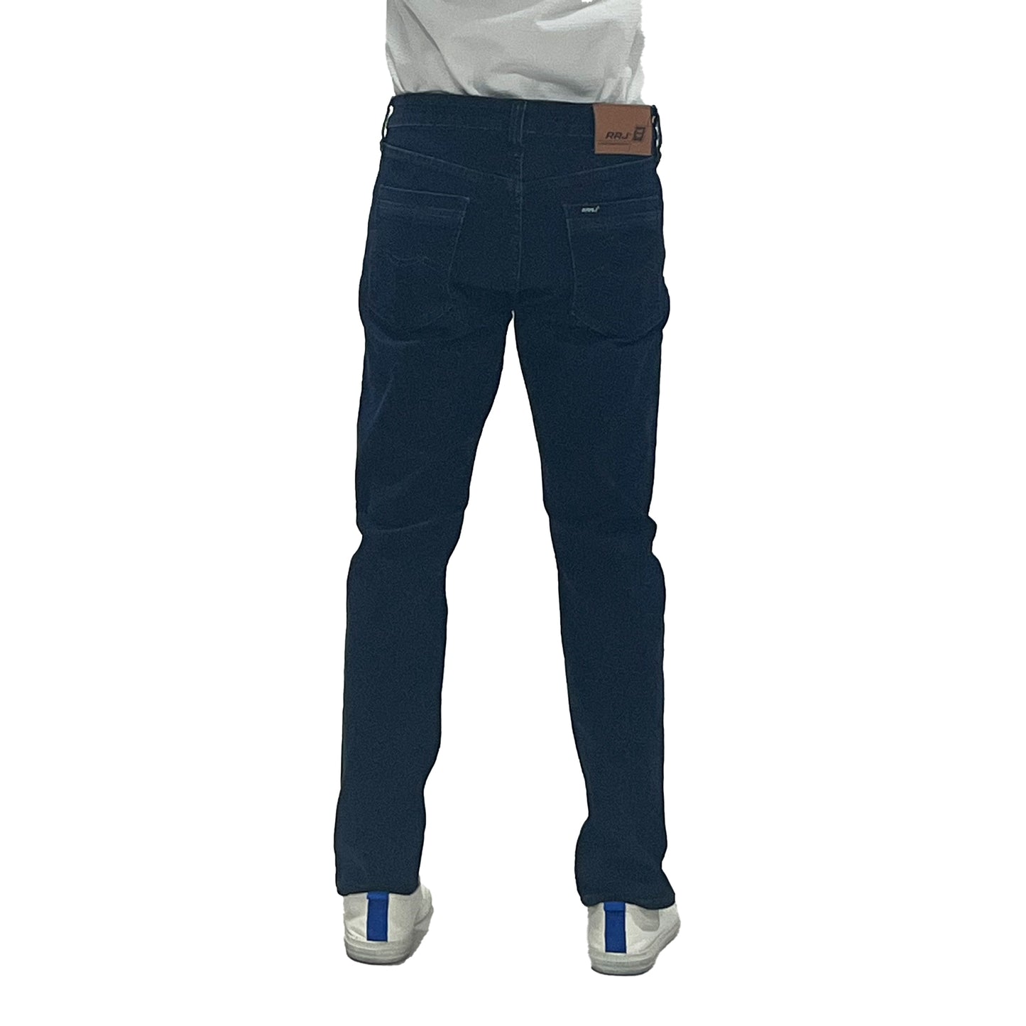 RRJ Men's Basic Denim Pants Superskinny Fitting Mid-Rise 174430-U (Dark Shade)