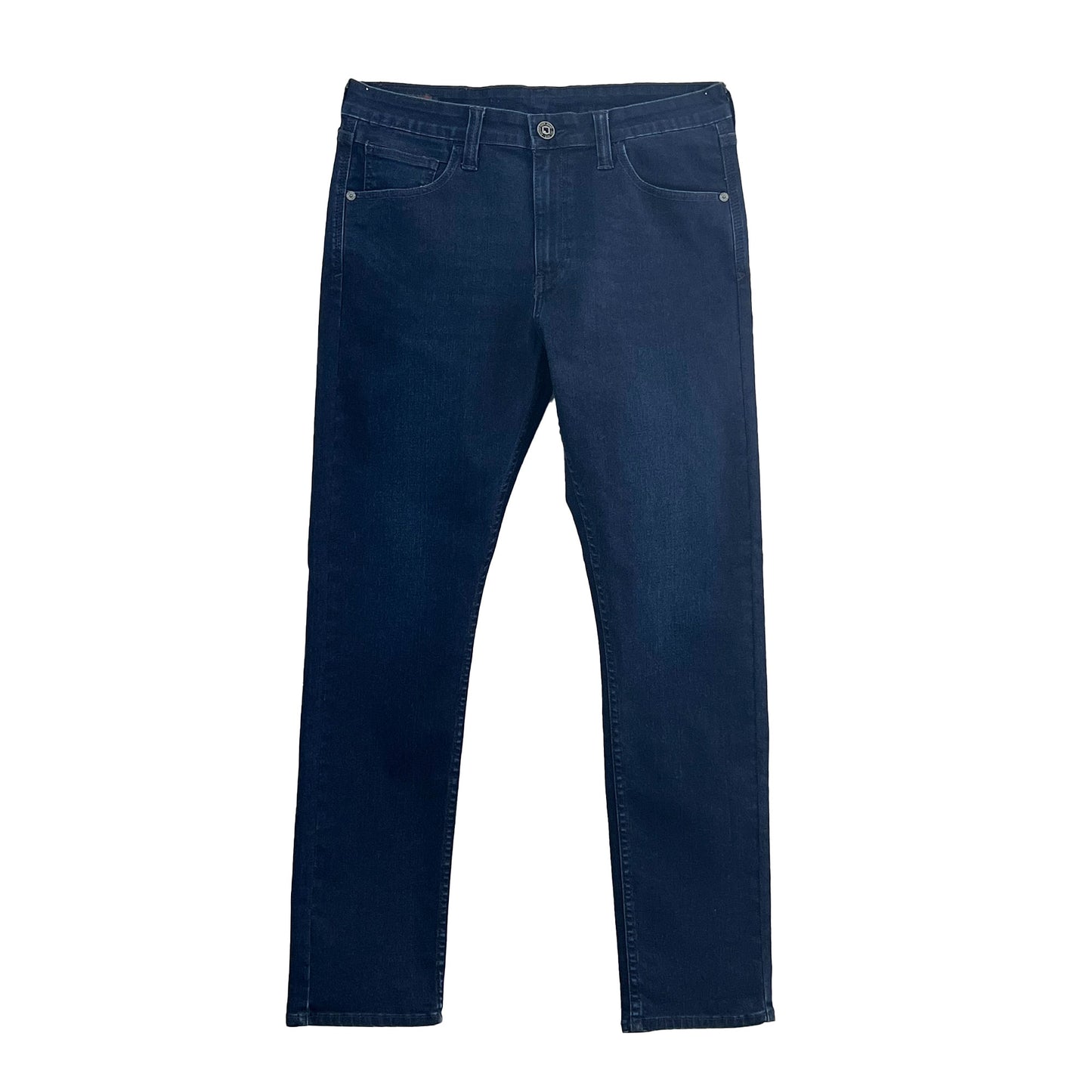RRJ Men's Basic Denim Pants Superskinny Fitting Mid-Rise 174430-U (Dark Shade)