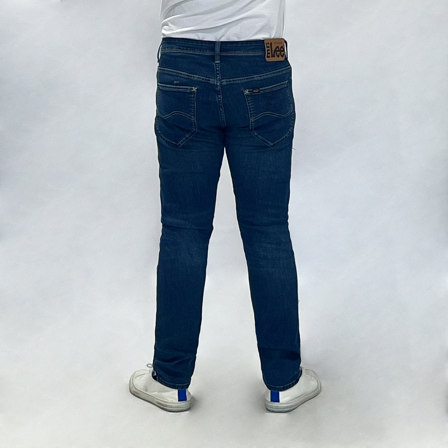 Stylistic Mr. Lee Men's Basic Denim Pants Super Skinny Mid Waist 172879 (Medium Shade)