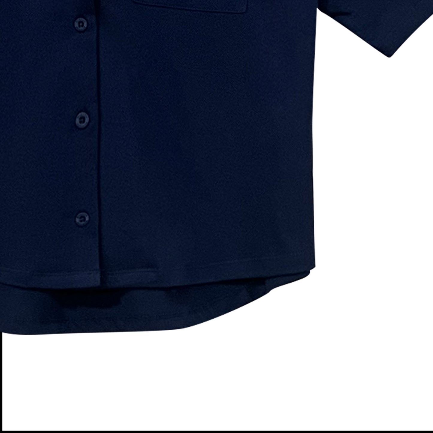Bobson Japanese Ladies Basic Woven Boxy Fit 155336 (Navy)