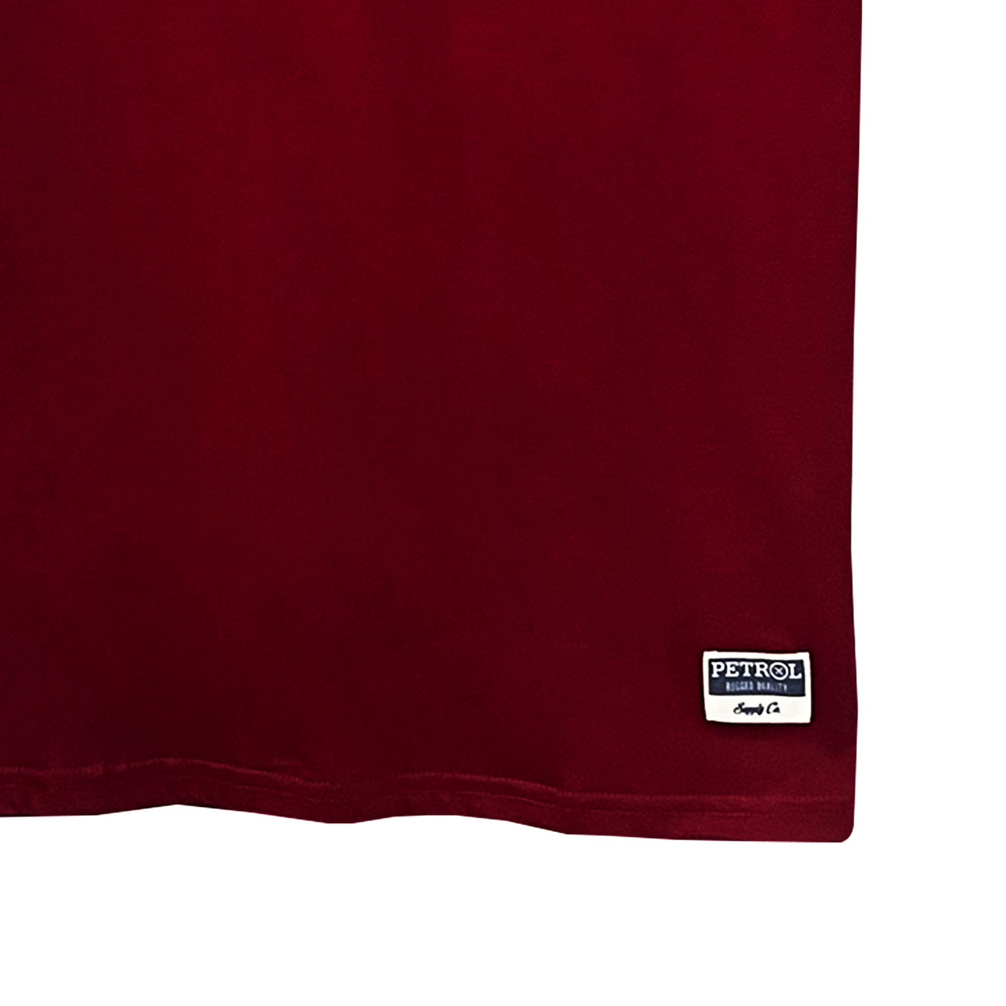 Petrol Men's Basic Tees Slim Fitting CVC Jersey Fabric 167468-U (Crimson)