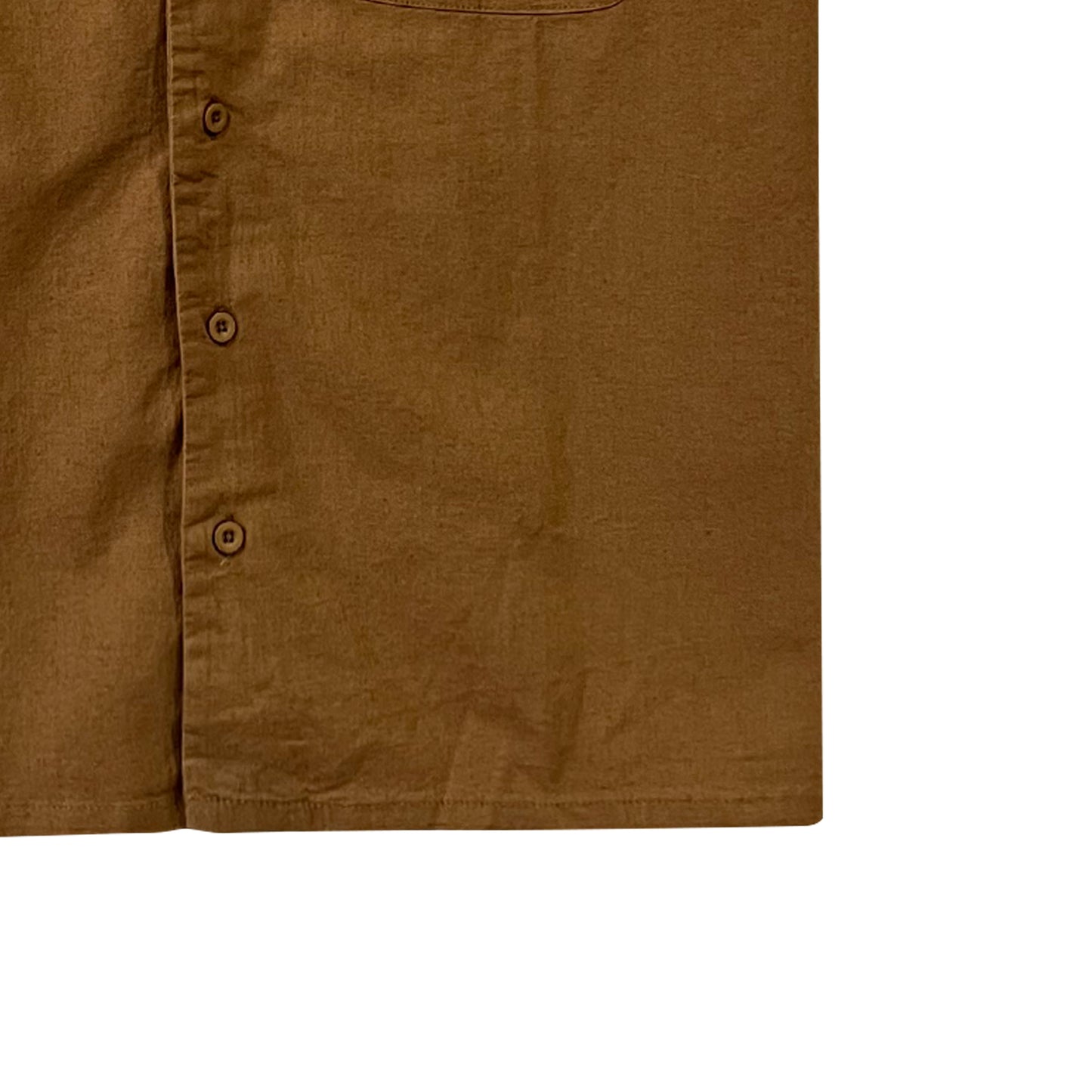 RRJ Men's Basic Woven Shirt Comfort Fitting Linen Fabric 169699 (Mocha)