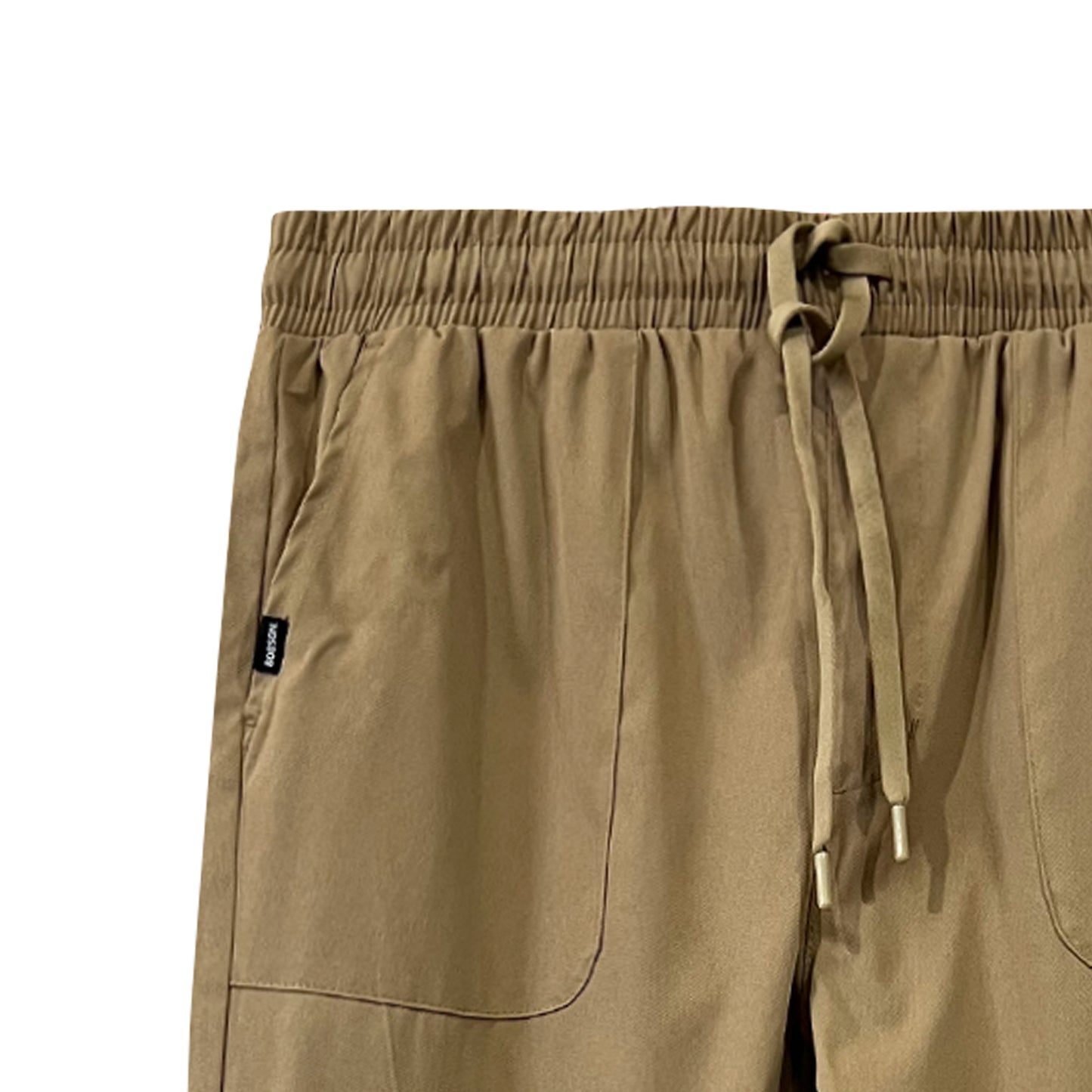 Bobson Japanese Ladies Basic Non-Denim Drawstring Pants 174570 (Beige)