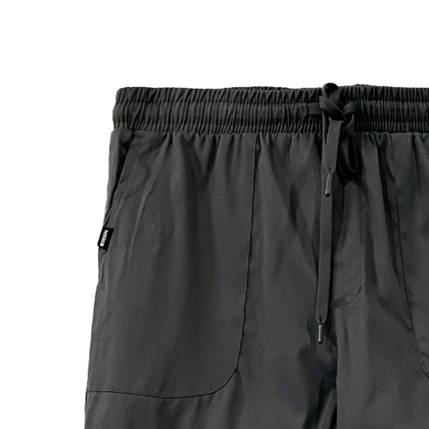 Bobson Japanese Ladies Basic Non-Denim Drawstring Pants 174570 (Dark Gray)