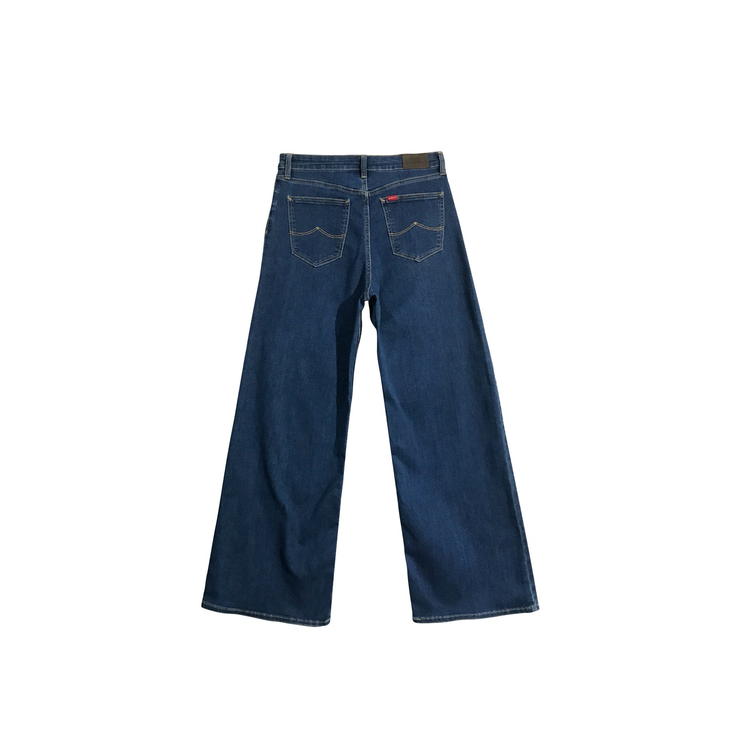 Bobson Japanese Ladies Basic Denim Sailor Pants 174920 (Medium Shade)