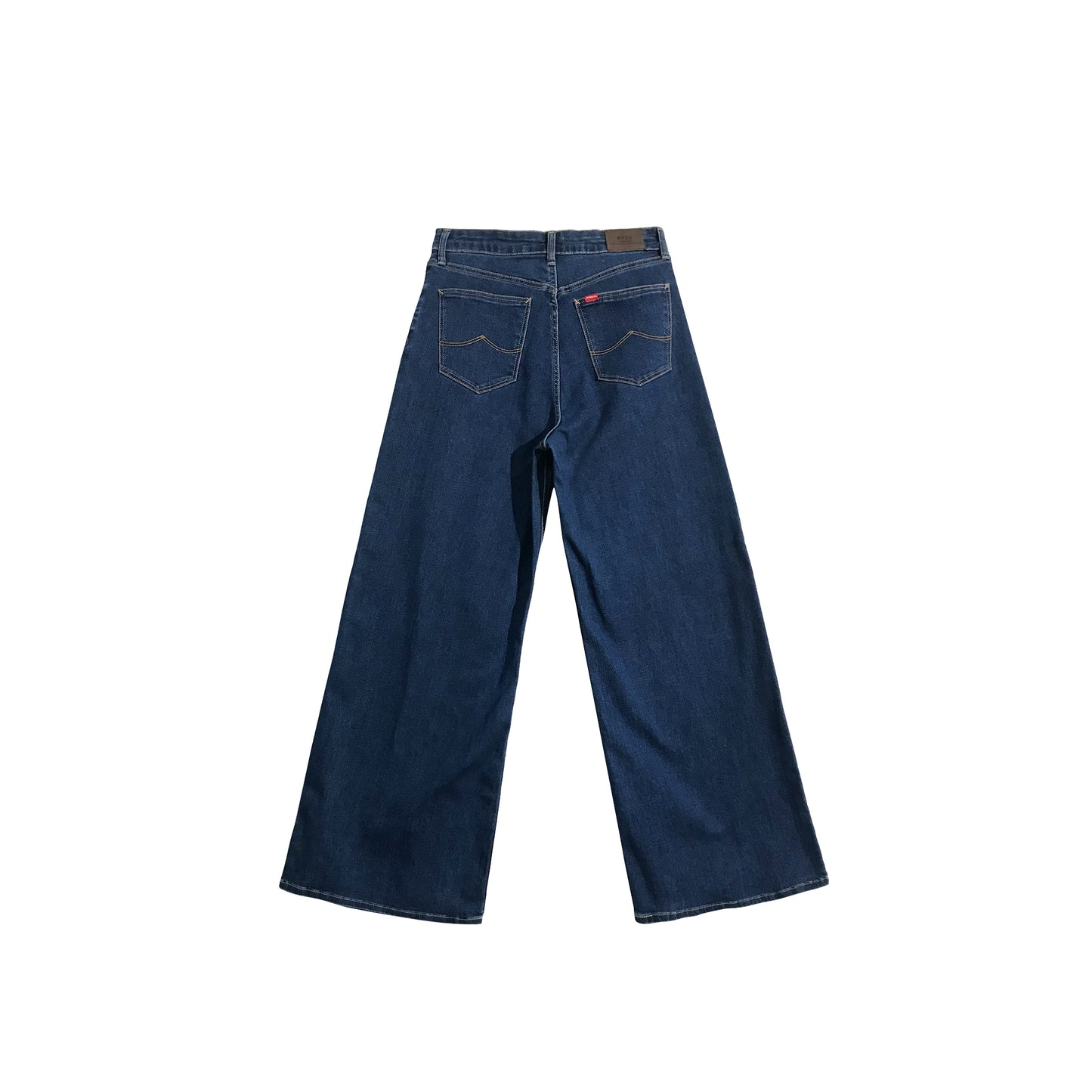Bobson Japanese Ladies Basic Denim Sailor Pants 174902 (Medium Shade)