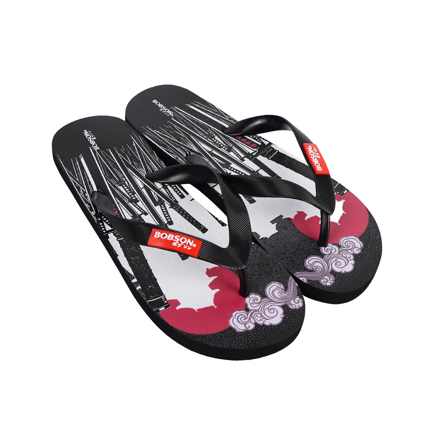 Bobson Japanese Men's Basic Accessories Footwear Slipper 161634 (Black)