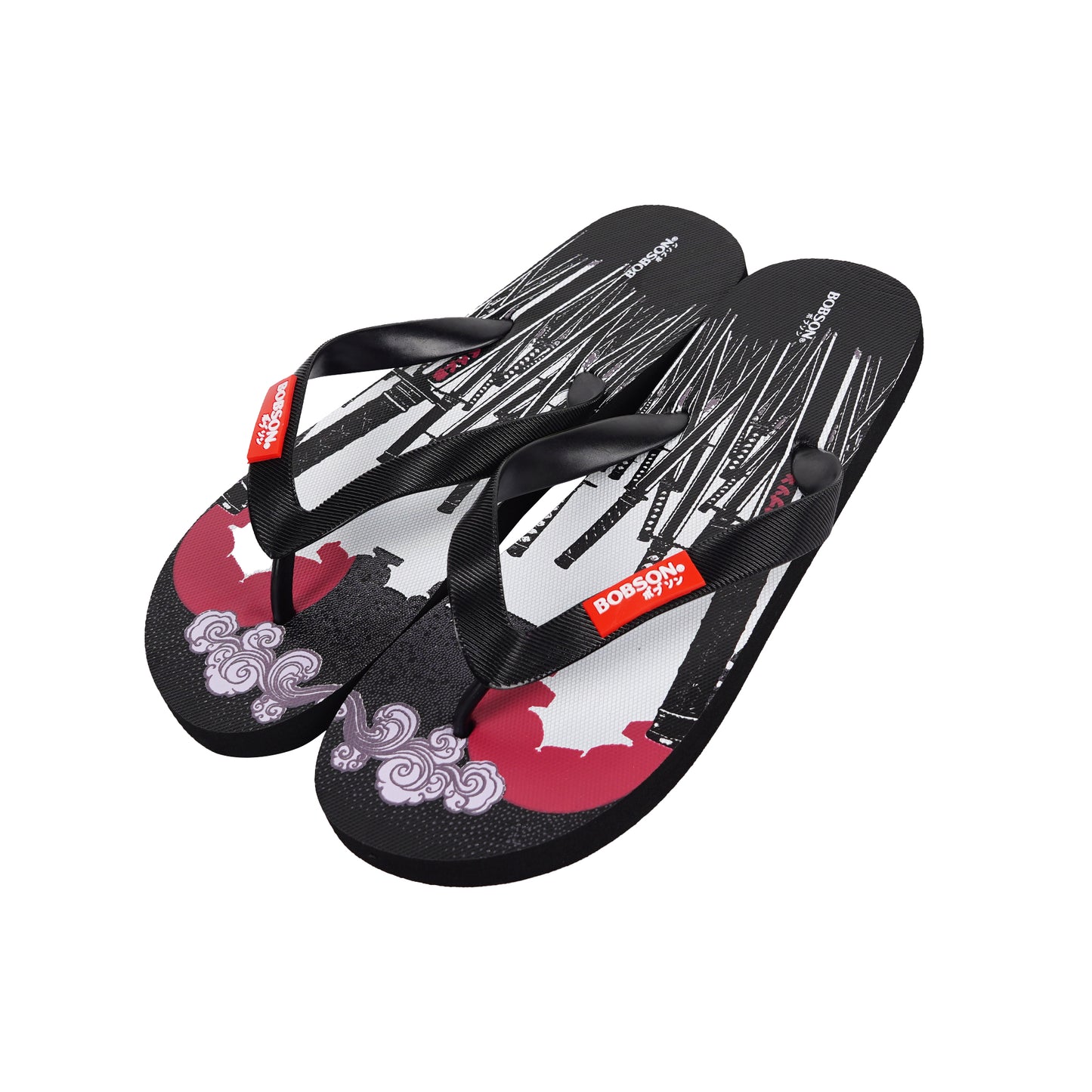 Bobson Japanese Men's Basic Accessories Footwear Slipper 161634 (Black)