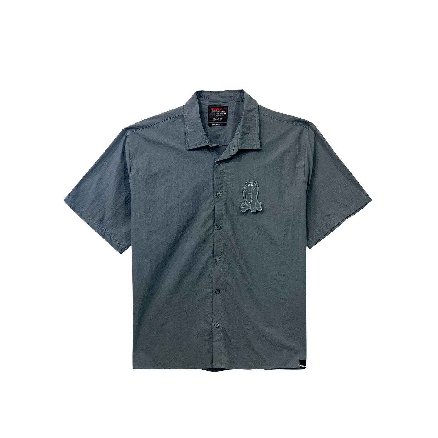RRJ Men's Basic Woven Shirt Oversized Fitting 177430 (Gray)