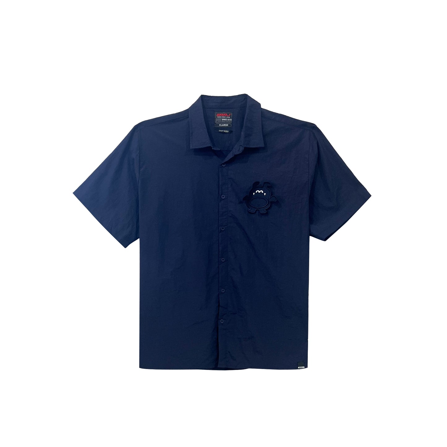 RRJ Men's Basic Woven Shirt Oversized Fitting 177430 (Navy)