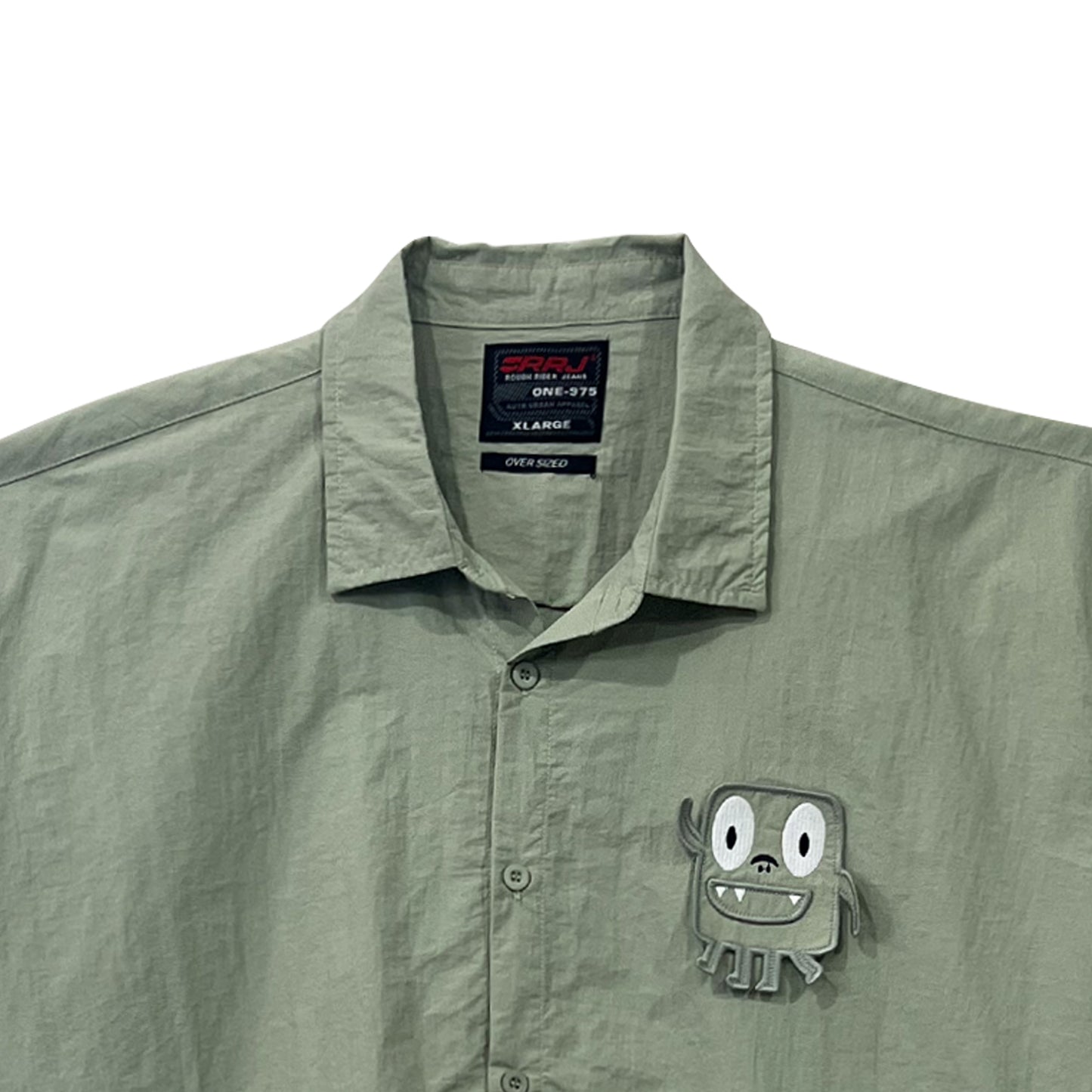 RRJ Men's Basic Woven Shirt Oversized Fitting 177430 (Sage)