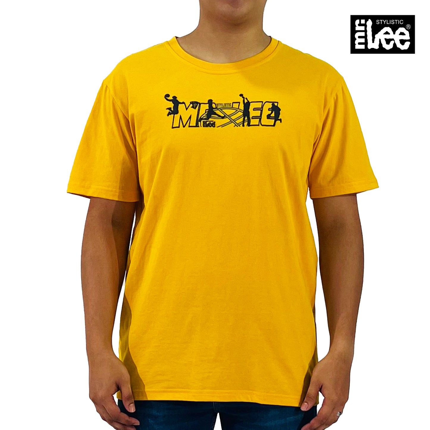 Stylistic Mr. Lee Men's Basic Tees Semi body Fit 176538-U (Artisan Gold)