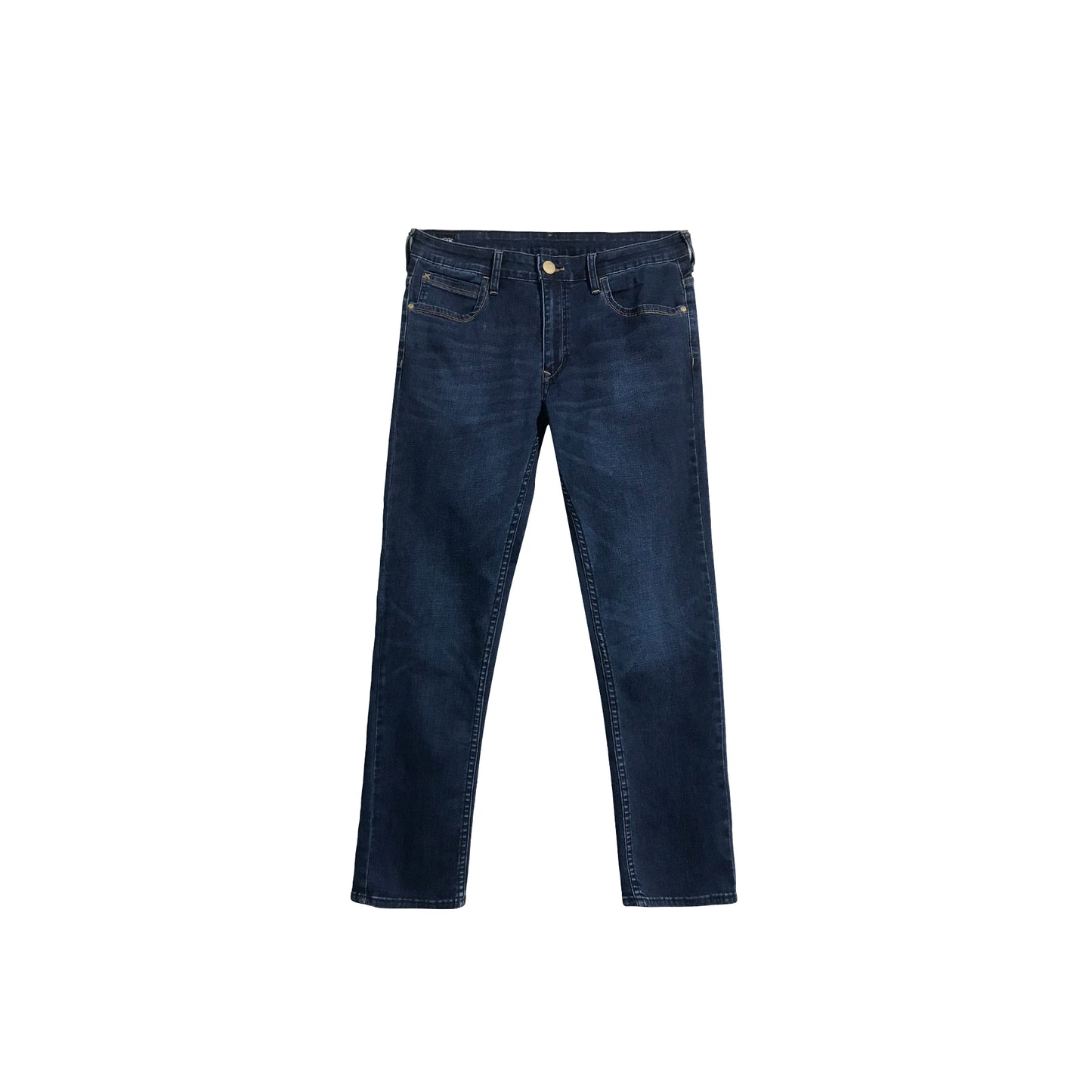 Stylistic Mr. Lee Men's Basic Denim Pants Skinny Mid Waist 176924-U (Medium Shade)