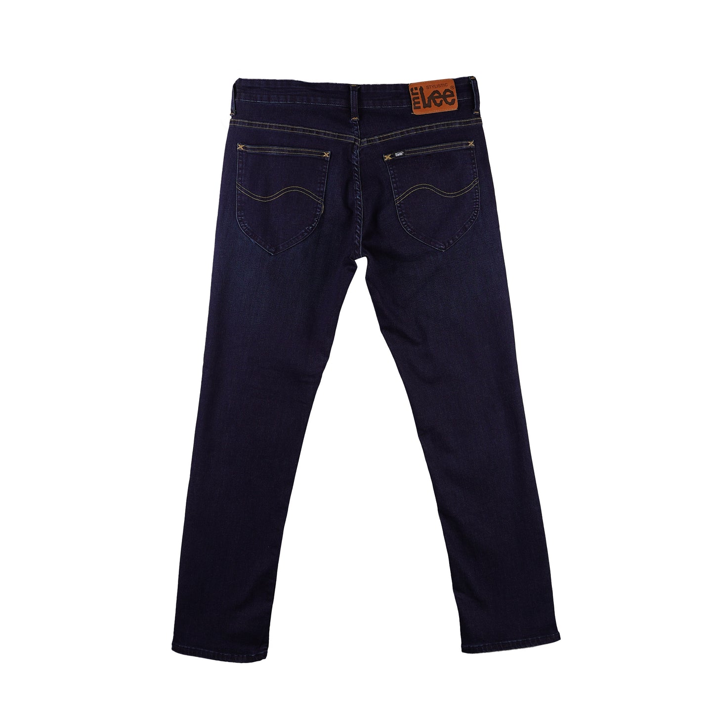 Stylistic Mr. Lee Men's Basic Denim Pants Skinny Mid Waist 177058-U (Dark Shade)