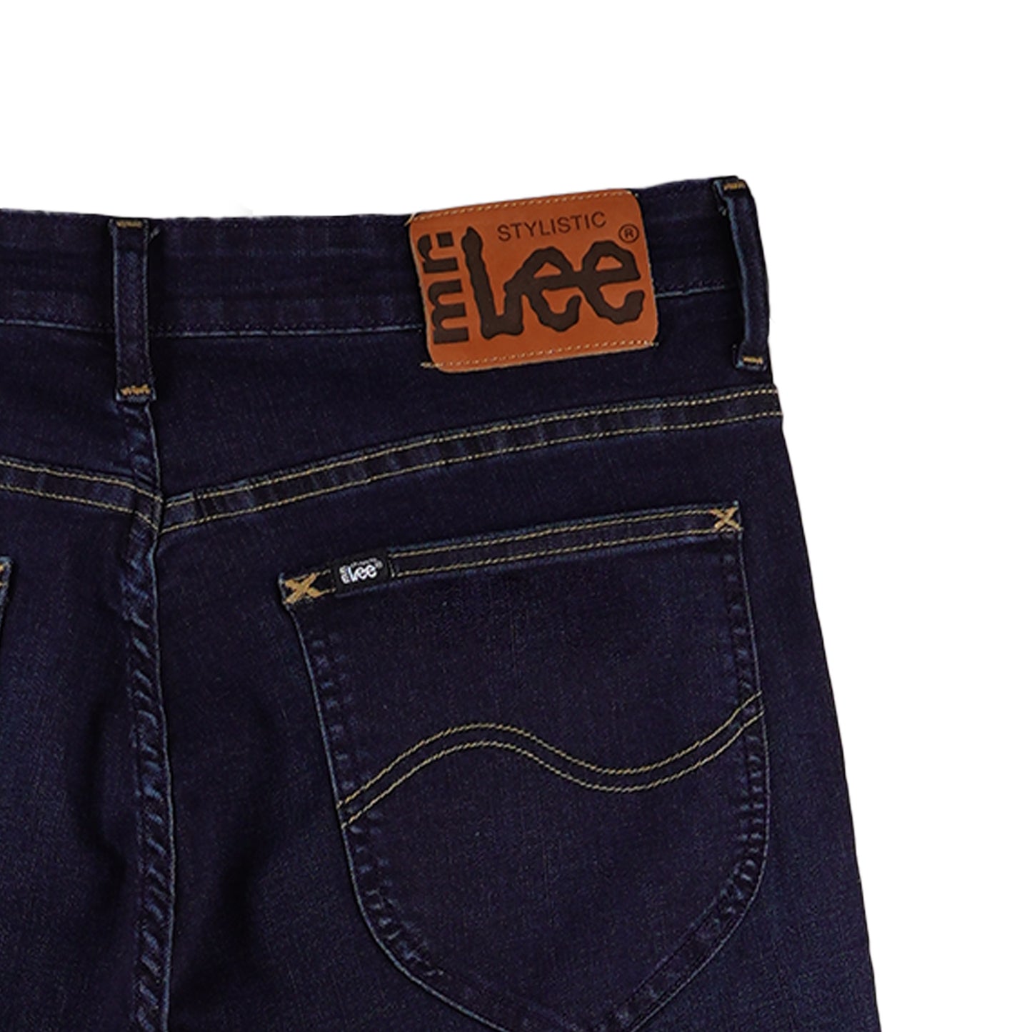 Stylistic Mr. Lee Men's Basic Denim Pants Skinny Mid Waist 177058-U (Dark Shade)