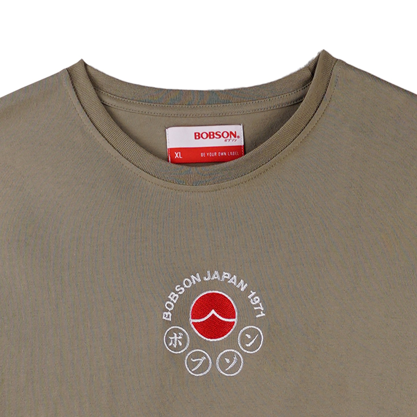 Bobson Japanese Men's Basic Tees Slim Fit 176508-U (Laurel Oak)