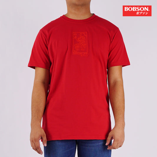 Bobson Japanese Men's Basic Tees Slim Fit 177151-U (Red)
