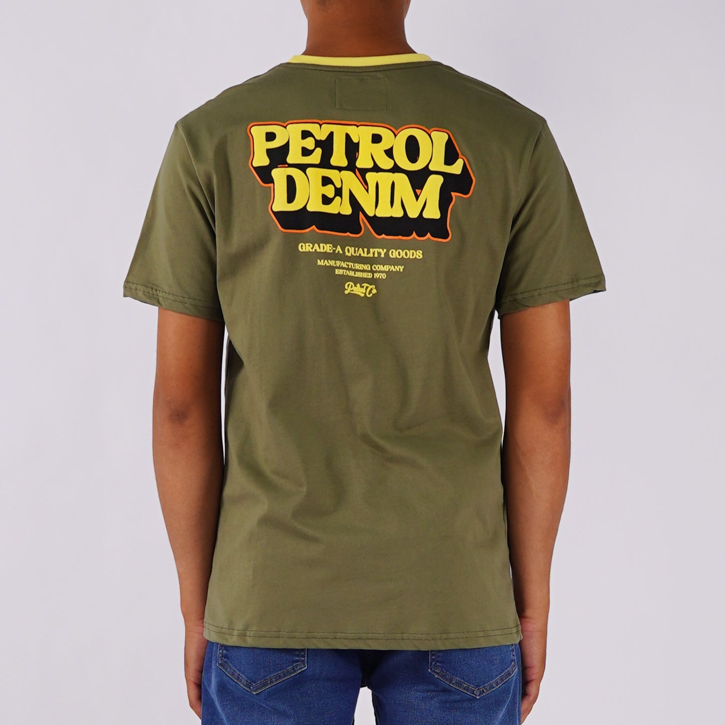 Petrol Men's Basic Tees Slim Fitting 177128-U (Fatigue)