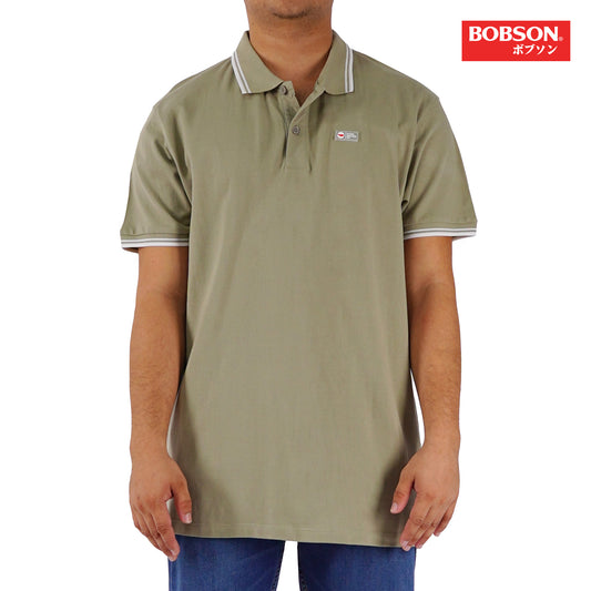 Bobson Japanese Men's Basic Collared Shirt Slim Fit 175898-U (Light Green)