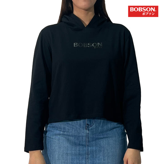 Bobson Japanese Ladies Basic Jacket Crop Fit 154832 (Black)