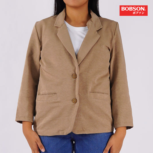 Bobson Japanese Ladies Basic Jacket Regular Fit 158454 (Light Brown)