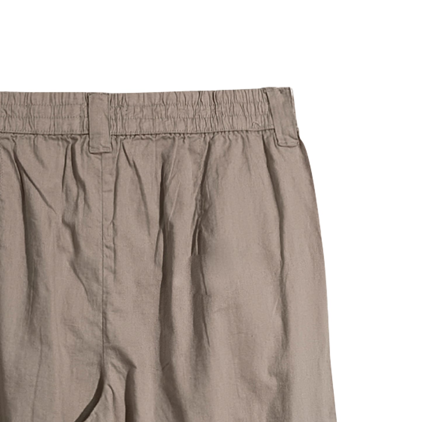 Bobson Japanese Ladies Basic Non-Denim Wide Leg Pants 176330 (Light Beige)