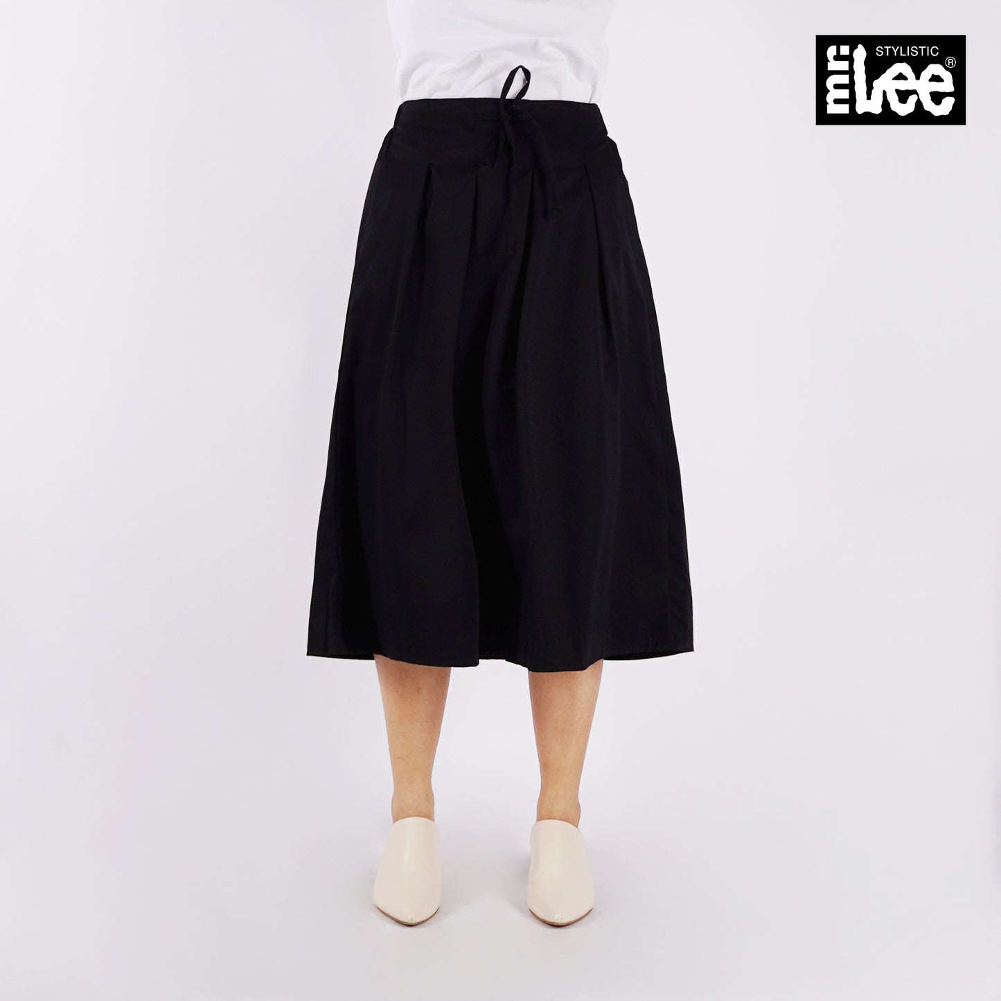 Stylistic Mr. Lee Ladies Basic Non-Denim Long Skirt 180776 (Black)