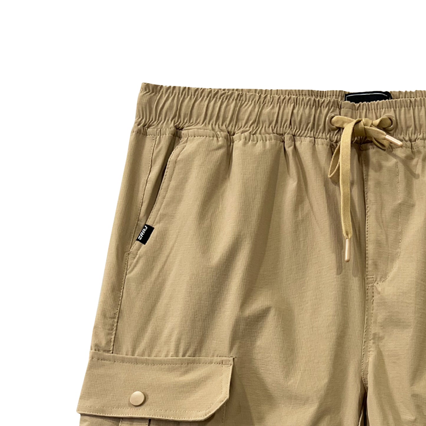 RRJ Men's Basic Non-Denim Cargo Short Mid-Rise 179818 (Beige)