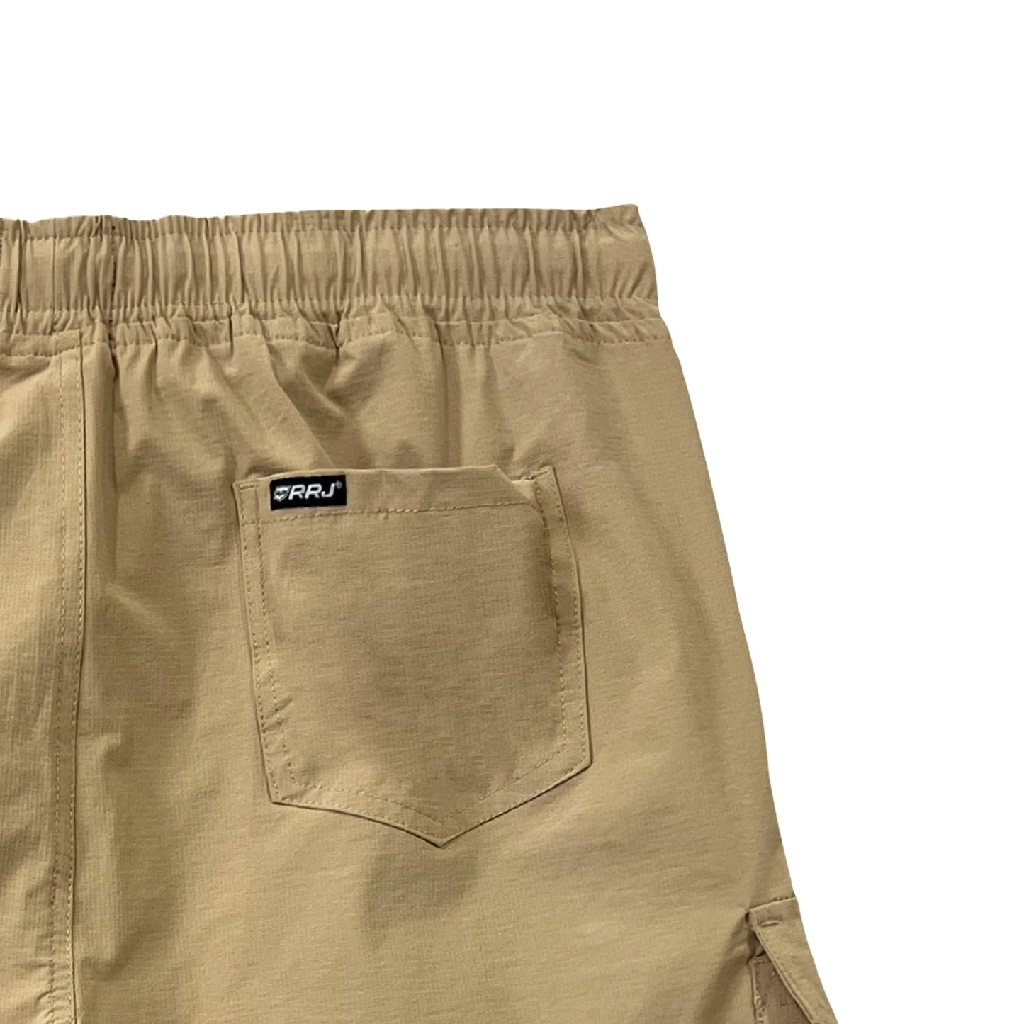 RRJ Men's Basic Non-Denim Cargo Short Mid-Rise 179818 (Beige)